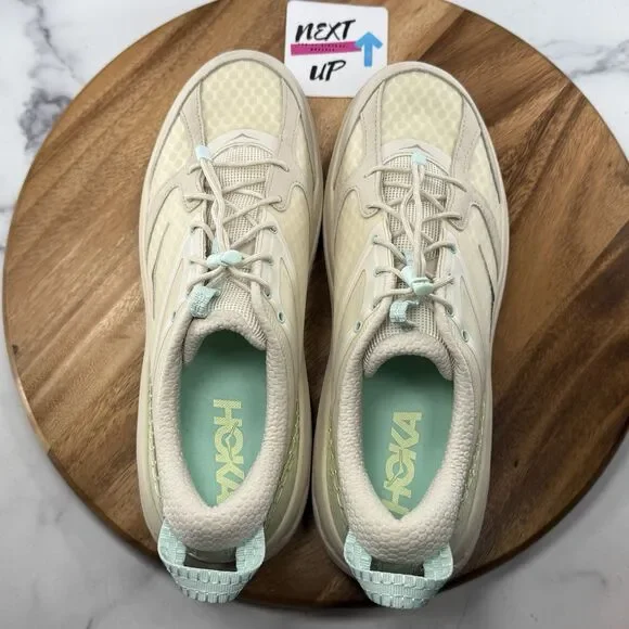 Men's Size 14-Hoka One One Bondi B3 Oat Milk Running RipString Sneaker Shoes nby